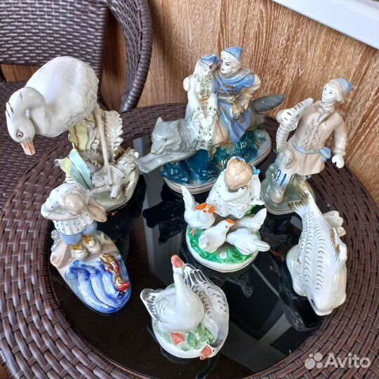 Статуэтка фарфор гжель СССР