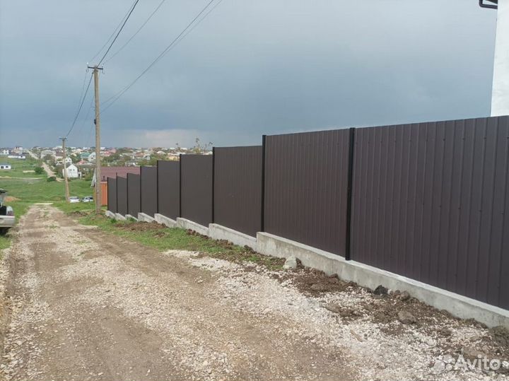 Заборы из Профнастила, 3Д сетки, Евроштакетника