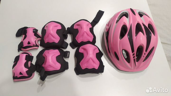 Велошлем детский наколенники налокотники