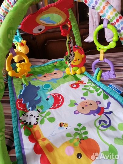 Игровой коврик 3 в 1 Fisher Price Друзья из тропич