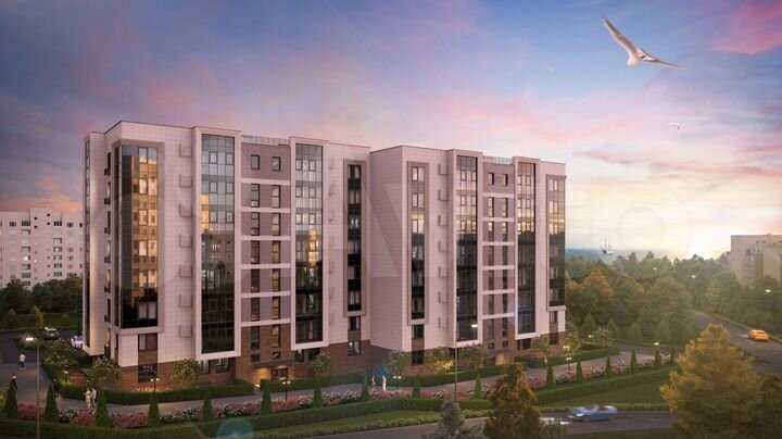 2-к. квартира, 61,5 м², 3/8 эт.