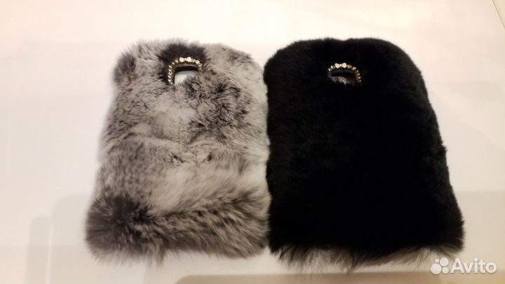 Чехол из нат меха для Samsung Galaxy S5