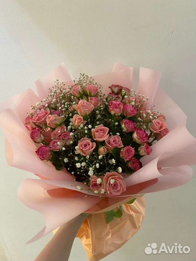 Цветы розы букет