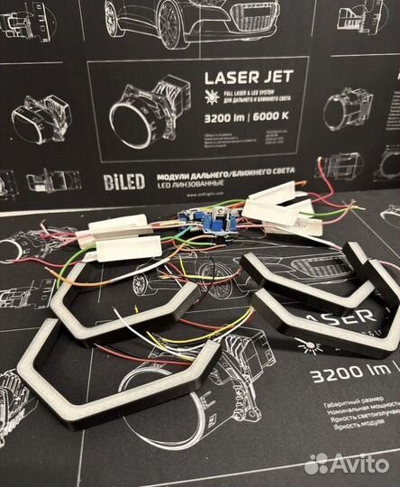 Ангельские глазки дхо на Mazda 3 BK седан/ хэтчбек