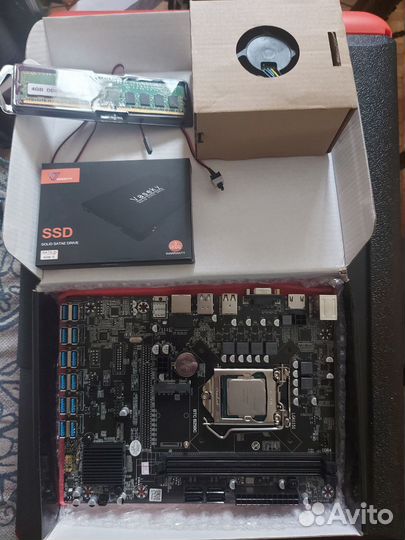 Комплект мат плата+процессор+память+охлаждение