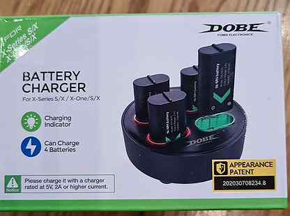 4 аккумулятора 1200mah + зарядка Dobe Tyx-0645s