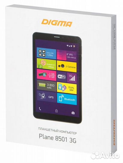 Планшет Digma Plane 8501 3G 1Gb/8Gb 8