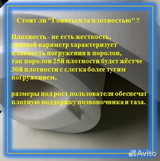 Поролон мебельный И К Е А, новый толщ.8-10см