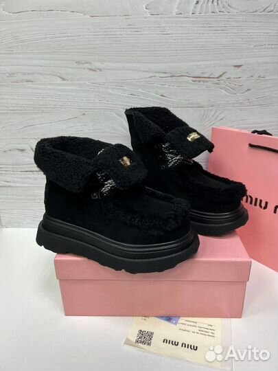 Ботинки miumiu зима