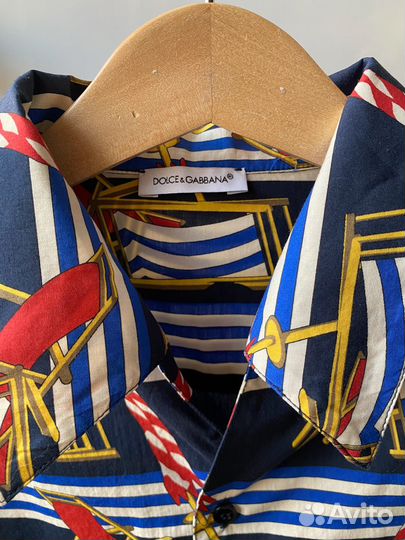 Новая хлопковая рубашка Dolce&Gabbana, 140