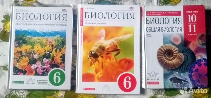 Учебники 6кл, 10-11кл