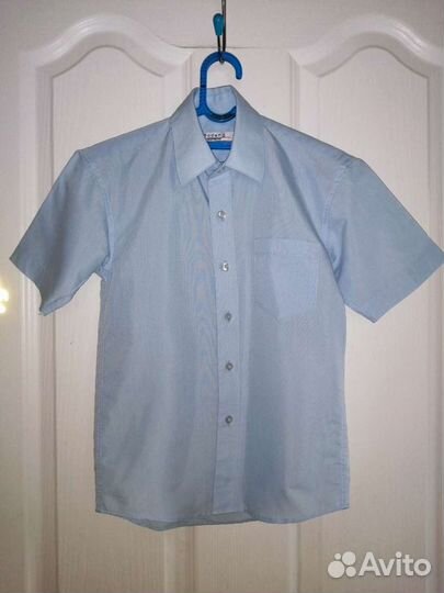 Рубашки + галстуки р-р 128-134