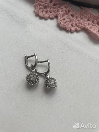 Серьги серебро