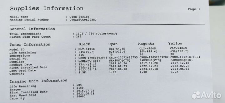 Мфу Samsung Xpress c480 (цветной)