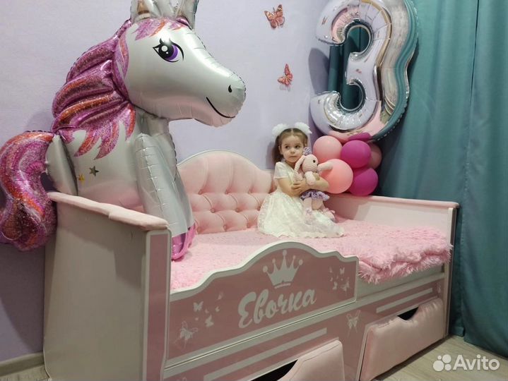 Детская кровать с каретной стяжкой