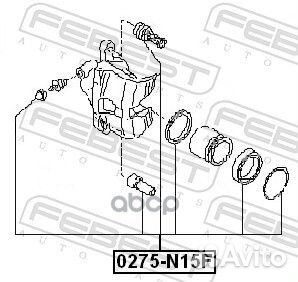 Ремкомплект тормозного суппорта 0275-N15F 0275