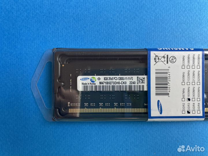 DDR3 8GB 1600Mhz samsung dimm Новая с Гарантией