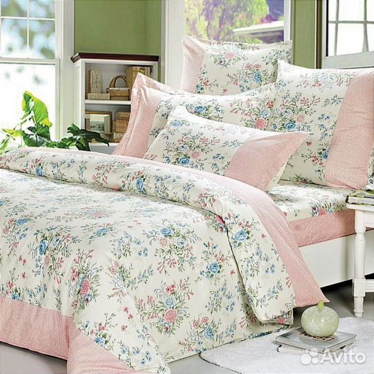 Постельное белье 2-сп и Семейное Sailid поплин 158