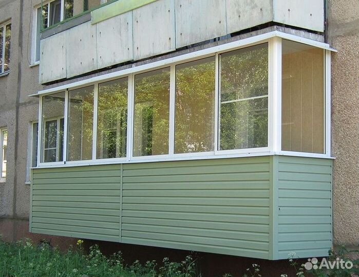 Пластиковый балкон с установкой
