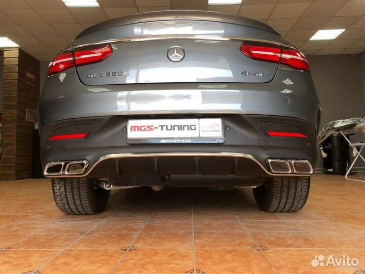 Диффузор с насадками Mercedes GLE Coupe 63 AMG