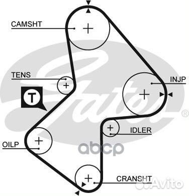Ремень грм renault kangoo/megane/scenic 97- 1.9