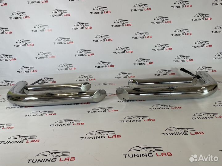 Prado 150 Уголки защитные заднего бампера