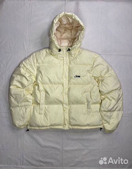 Пуховик corteiz с капюшоном