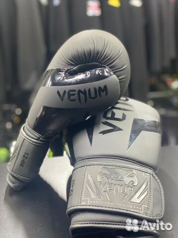 Боксерские перчатки Venum Elite черные