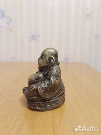 Статуэтка Нэцкэ Хотэй Будда Бронза