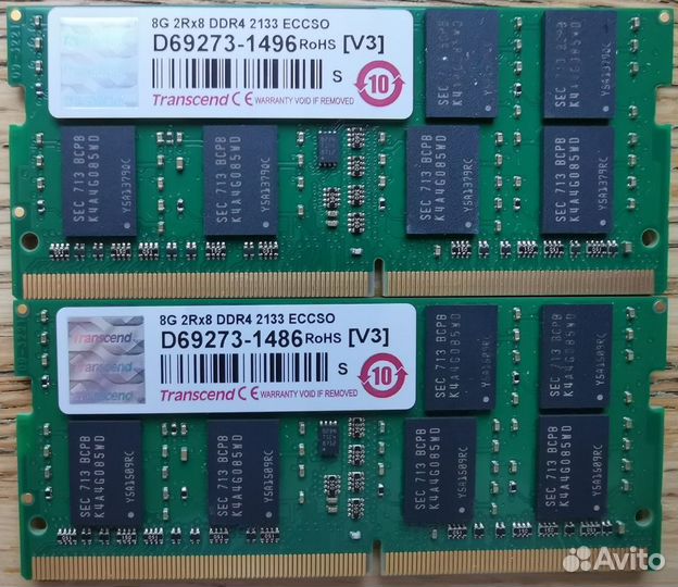 Память для ноутбука Transcend 8GB DDR4 RAM, 2133Мz