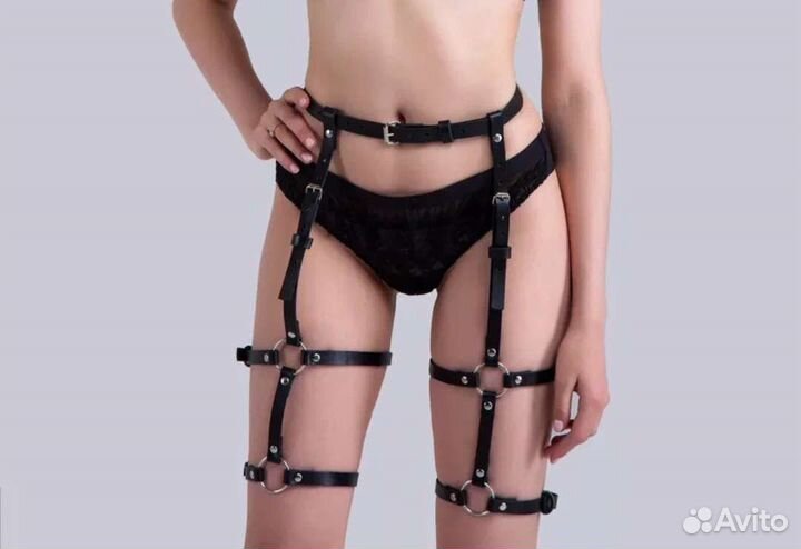 Портупея,гартеры,маска кошки