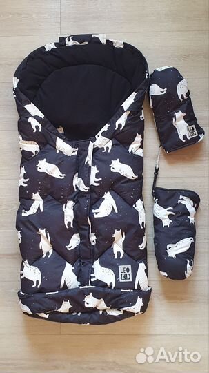 Конверт+варежки leokid