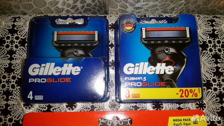 Сменные кассеты Gillette Fusion5 4-8шт Германия