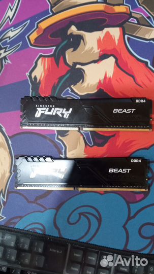 Kingston fury beast KF436C17BBK2/16