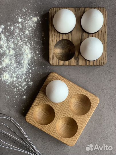 Деревянная подставка для яиц