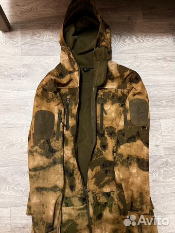 Костюм горка на флисе мох