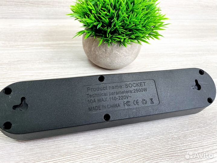 Сетевой фильтр 3 гнезда USB