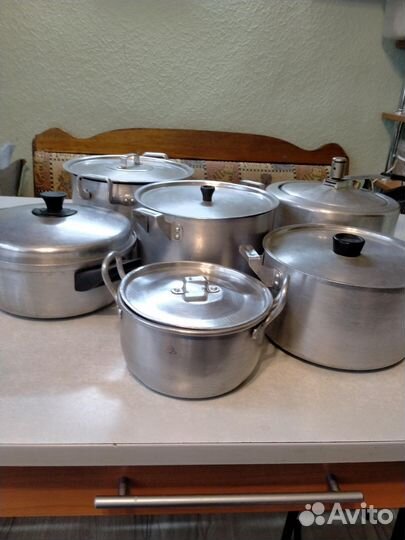 Кастрюли из пищевого алюминия СССР