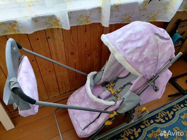 Детские санки коляска