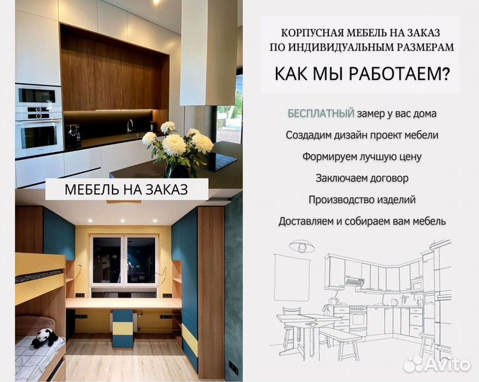 Кухня по вашим размерам на заказ