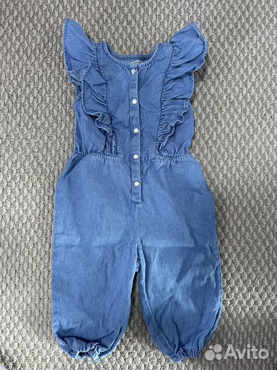 Джинсовый комбинезон для девочки 80