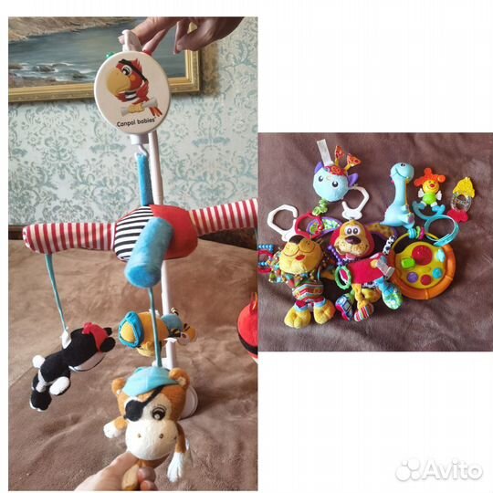 Мобиль на кроватку и игрушки