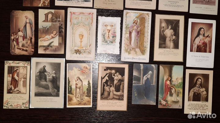 Коллекция Антикварные Католические Карточки Иконки