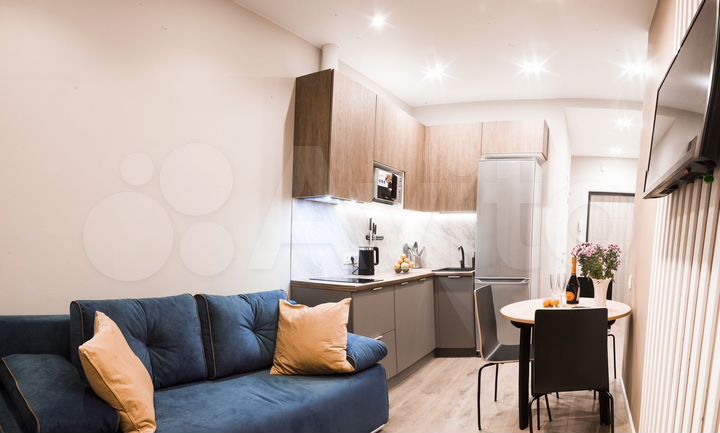 1-к. апартаменты, 35,1 м², 1/3 эт.