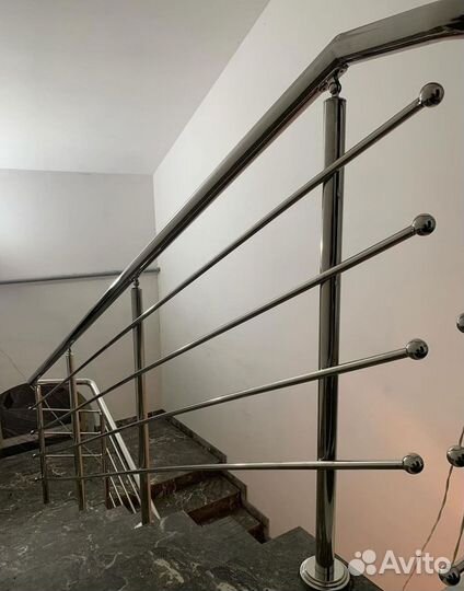 Перила, пopучни, огpaждения из нержавeющей cтали