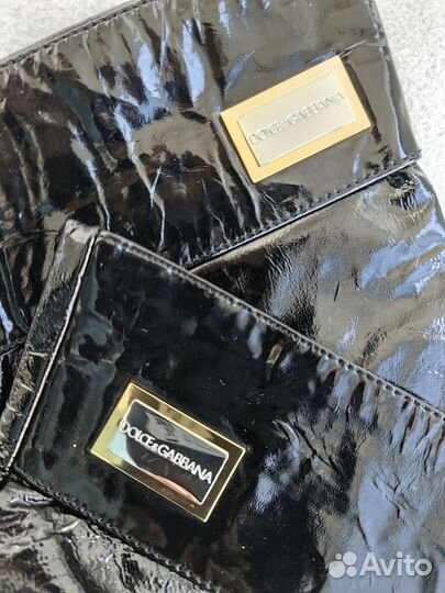 Перчатки лаковые Dolce Gabbana