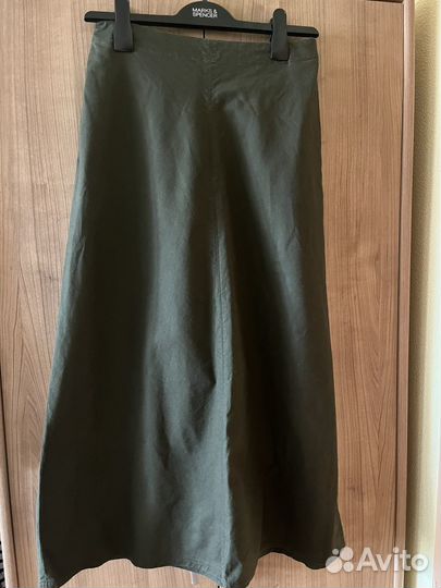 Юбкa Uniqlo лён; вельвет; джинса