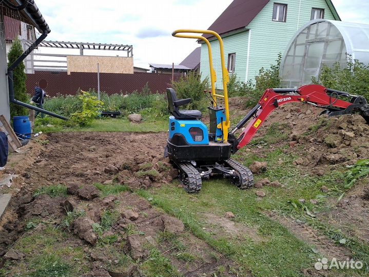 Услуги мини экскаватора, аренда