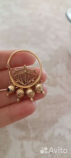 Золотые серьги СССР