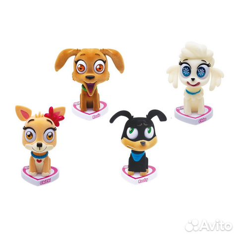 Собачки Chi-Chi Love с качающейся головой 12см бел